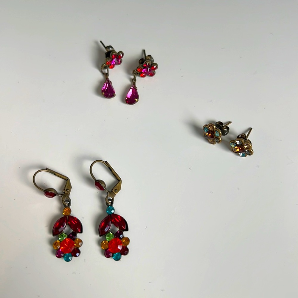 3 sets of Michal Negrin inspired earrings